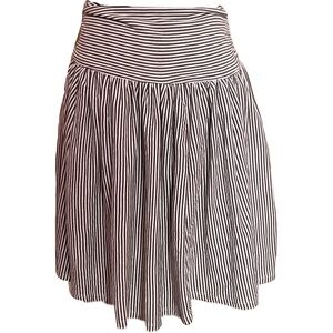 American Rag Brown and White Striped Skirt